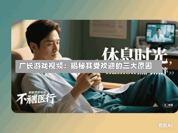 厂长游戏视频:揭秘其受欢迎的三大原因